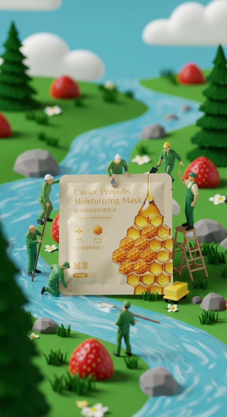 魚子醬蜂膠保濕面膜